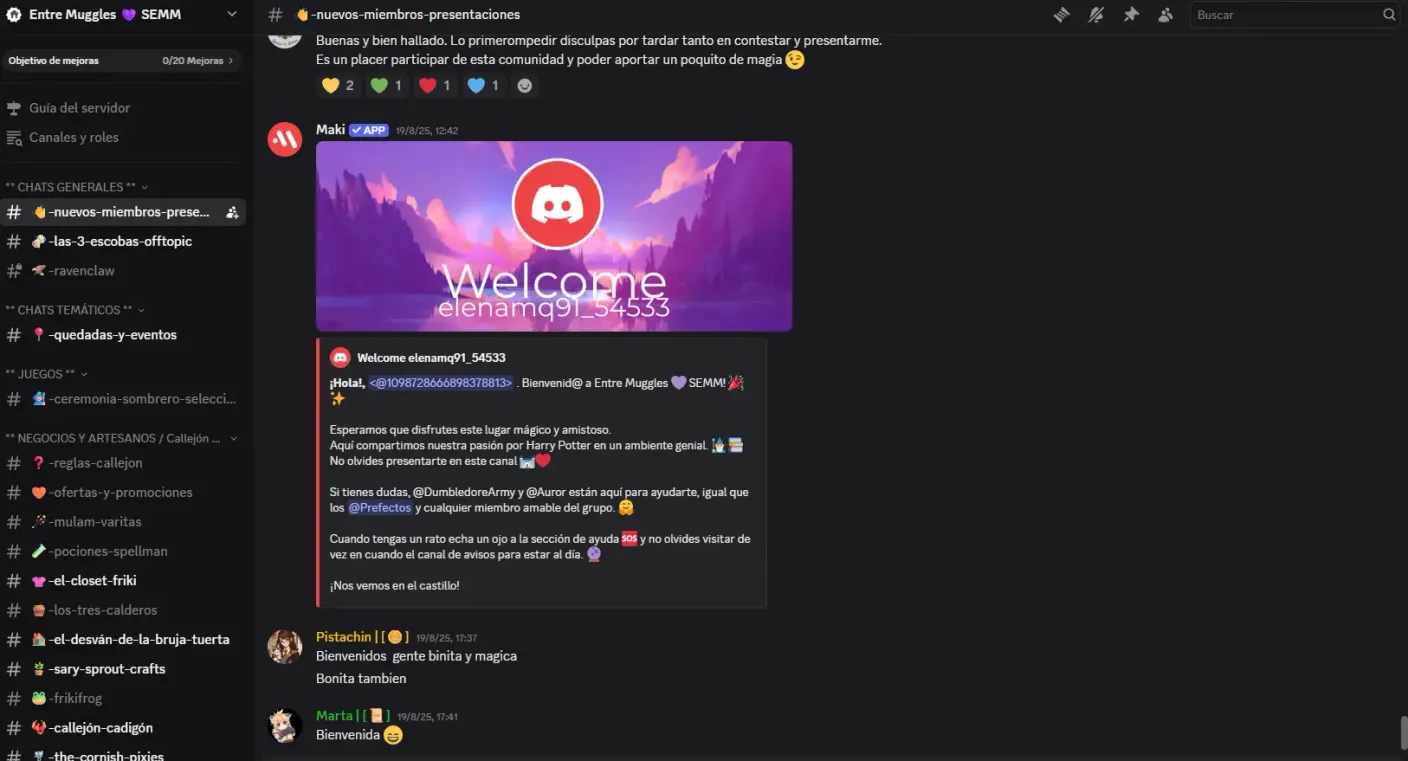 Vista previa del foro de Entre Muggles