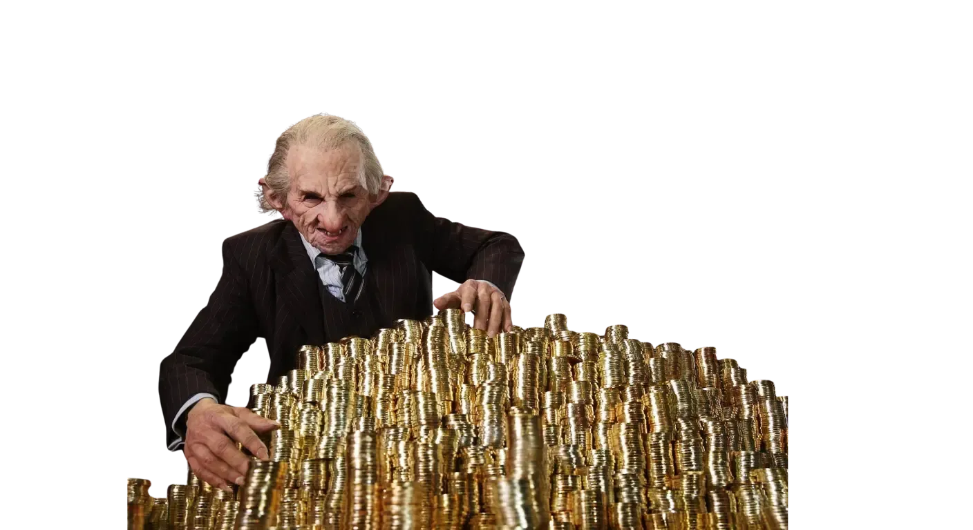 Banco de los magos en el Callejón Diagon, custodiado por duendes.