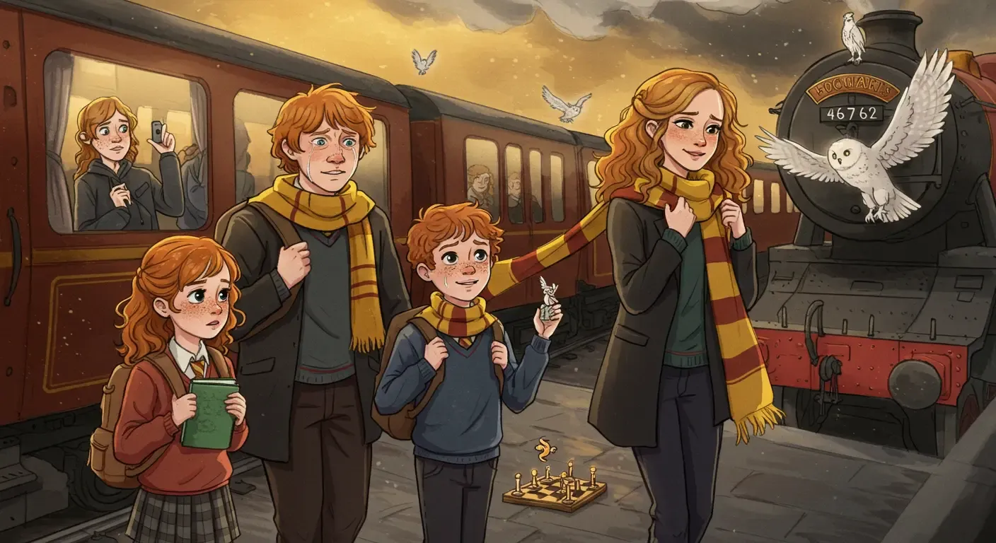 Ron and Hermione moment